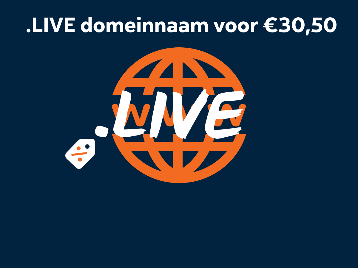 Zet je project in de schijnwerpers met een .LIVE domeinnaam!