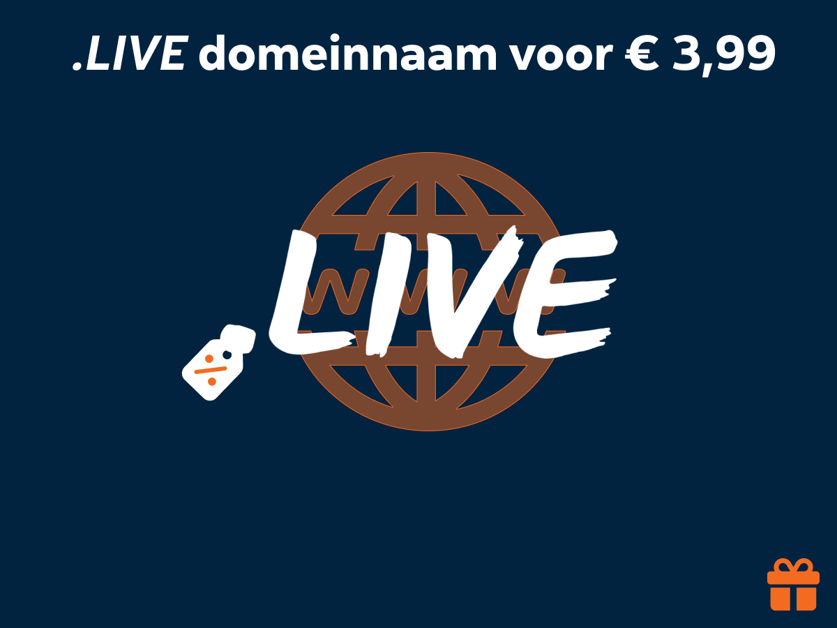 Zet jezelf live op de kaart met een .LIVE-domeinnaam