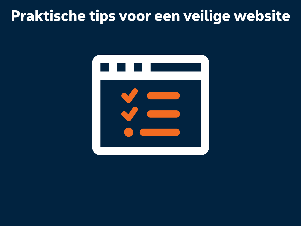 Checklist: 10 praktische tips voor een veilige website