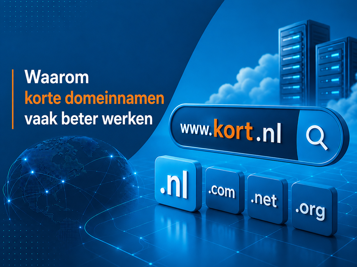Waarom korte domeinnamen vaak beter werken